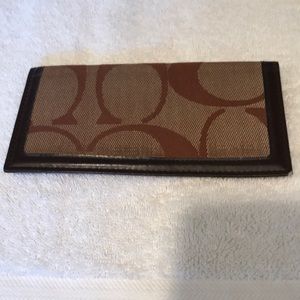 Coach checkbook Holder